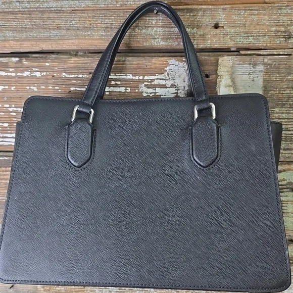 Kate Spade Black Leather Rae Medium Satchel With Crossbody Strap, NWOT - Picture 2 of 11